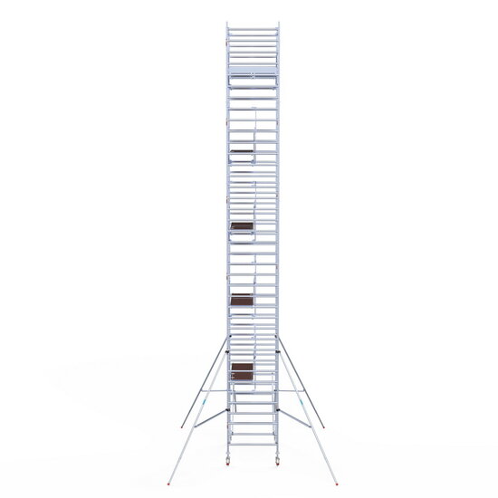 Euroscaffold Rolsteiger Euroscaffold Professional 135x305 12,2m werkhoogte vrijstaand
