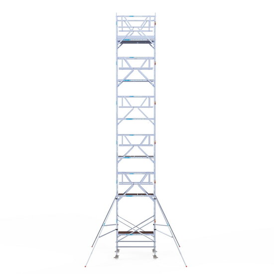 Euroscaffold Rolsteiger Euroscaffold Professional 135x305 13,2m werkhoogte vrijstaand