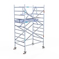 Euroscaffold Rolsteiger Euroscaffold Professional 135x190 4,2m werkhoogte tegen de gevel