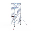 Euroscaffold Rolsteiger Euroscaffold Professional 135x190 6,2m werkhoogte tegen de gevel