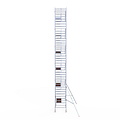 Euroscaffold Rolsteiger Euroscaffold Professional 135x190 13,2m werkhoogte tegen de gevel