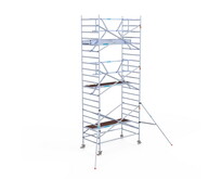 Rolsteiger Euroscaffold Professional 135x250 7,2m werkhoogte tegen de gevel