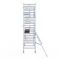 Euroscaffold Rolsteiger Euroscaffold Professional 135x305 6,2m werkhoogte tegen de gevel