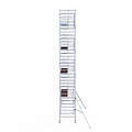 Euroscaffold Rolsteiger Euroscaffold Professional 135x305 10,2m werkhoogte tegen de gevel