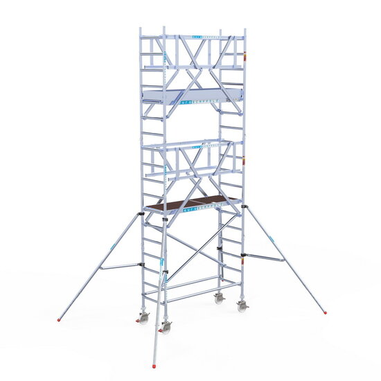 Euroscaffold Rolsteiger Euroscaffold Professional 75x190 6,2m werkhoogte vrijstaand