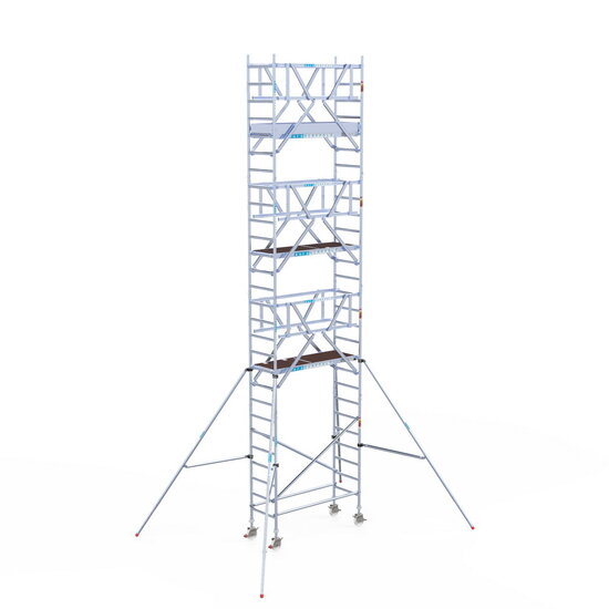 Euroscaffold Rolsteiger Euroscaffold Professional 75x190 9,2m werkhoogte vrijstaand