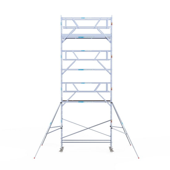 Euroscaffold Rolsteiger Euroscaffold Professional 75x305 9,2m werkhoogte vrijstaand