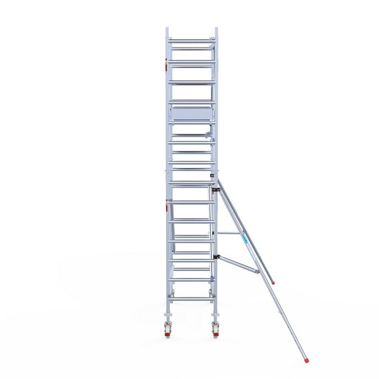 Euroscaffold Rolsteiger Euroscaffold Professional 75x190 5,2m werkhoogte tegen de gevel