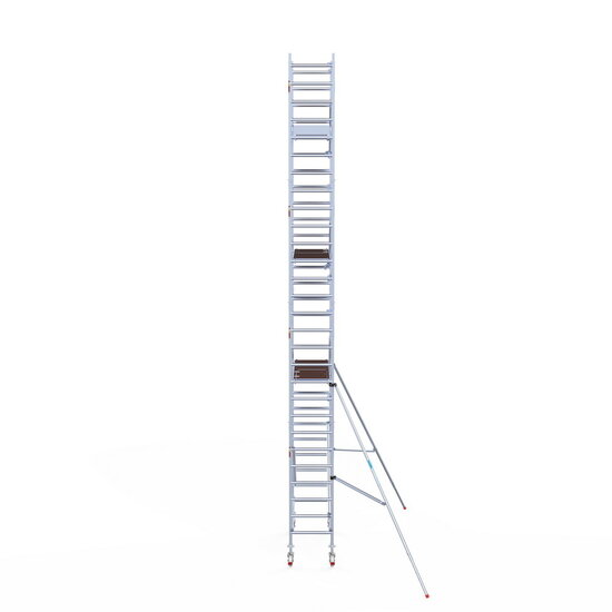 Euroscaffold Rolsteiger Euroscaffold Professional 75x190 9,2m werkhoogte tegen de gevel