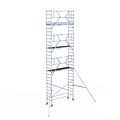 Euroscaffold Rolsteiger Euroscaffold Professional 75x250 9,2m werkhoogte tegen de gevel