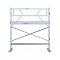 Euroscaffold Rolsteiger Euroscaffold Professional 75x305 4,2m werkhoogte tegen de gevel