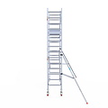Euroscaffold Rolsteiger Euroscaffold Professional 75x305 5,2m werkhoogte tegen de gevel