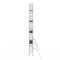Euroscaffold Rolsteiger Euroscaffold Professional 75x305 10,2m werkhoogte tegen de gevel