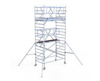 Rolsteiger Euroscaffold Professional 135x250 6,2m werkhoogte carbon vloer vrijstaand