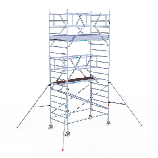 Euroscaffold Rolsteiger Euroscaffold Professional 135x250 6,2m werkhoogte carbon vloer vrijstaand
