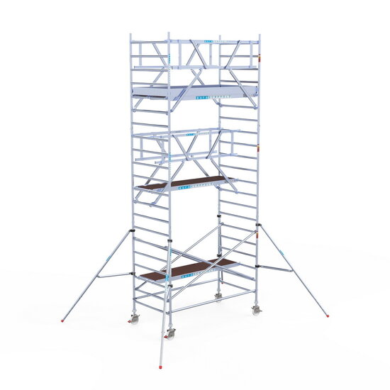 Euroscaffold Rolsteiger Euroscaffold Professional 135x250 7,2m werkhoogte carbon vloer vrijstaand