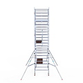 Euroscaffold Rolsteiger Euroscaffold Professional 135x250 7,2m werkhoogte carbon vloer vrijstaand