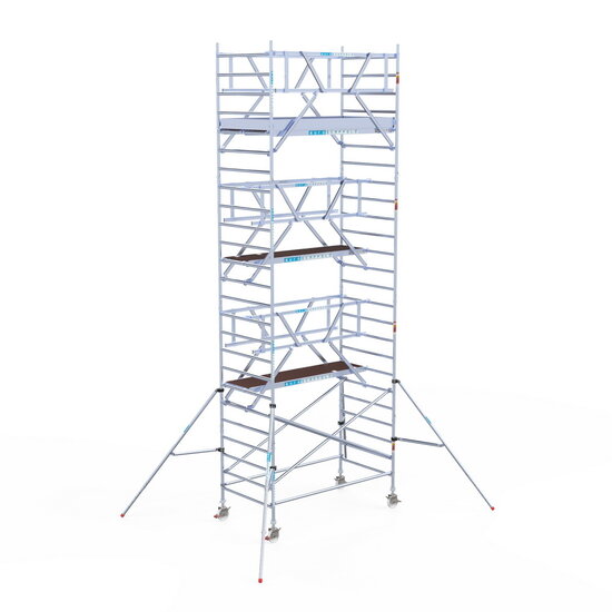 Euroscaffold Rolsteiger Euroscaffold Professional 135x250 8,2m werkhoogte carbon vloer vrijstaand