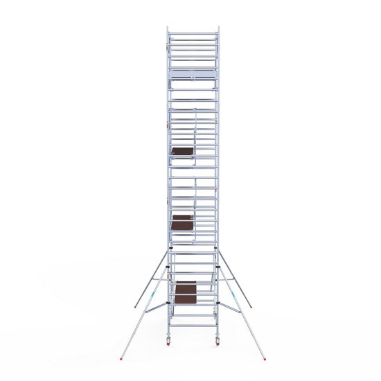 Euroscaffold Rolsteiger Euroscaffold Professional 135x250 9,2m werkhoogte carbon vloer vrijstaand