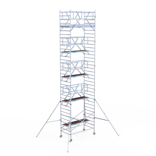 Euroscaffold Rolsteiger Euroscaffold Professional 135x250 11,2m werkhoogte carbon vloer vrijstaand
