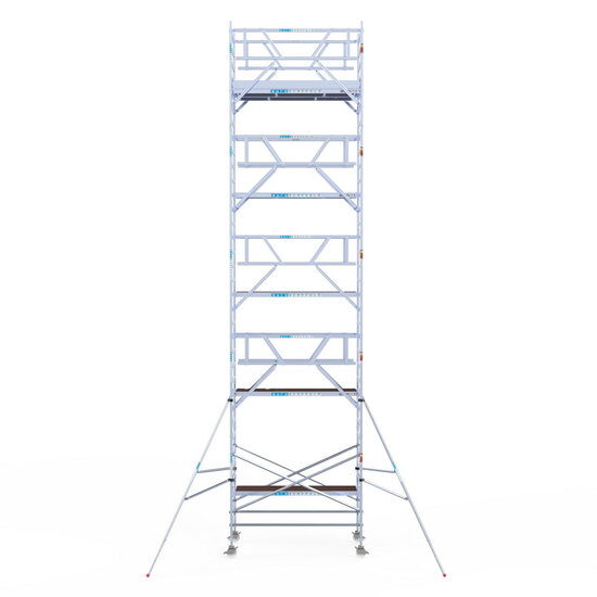 Euroscaffold Rolsteiger Euroscaffold Professional 135x250 11,2m werkhoogte carbon vloer vrijstaand