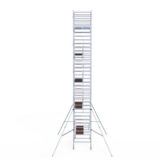 Euroscaffold Rolsteiger Euroscaffold Professional 135x250 11,2m werkhoogte carbon vloer vrijstaand