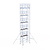 Euroscaffold Rolsteiger Professional 135x250 12,2m werkhoogte carbon vloer vrijstaand