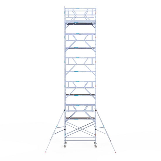 Euroscaffold Rolsteiger Euroscaffold Professional 135x250 12,2m werkhoogte carbon vloer vrijstaand