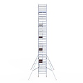Euroscaffold Rolsteiger Euroscaffold Professional 135x250 12,2m werkhoogte carbon vloer vrijstaand