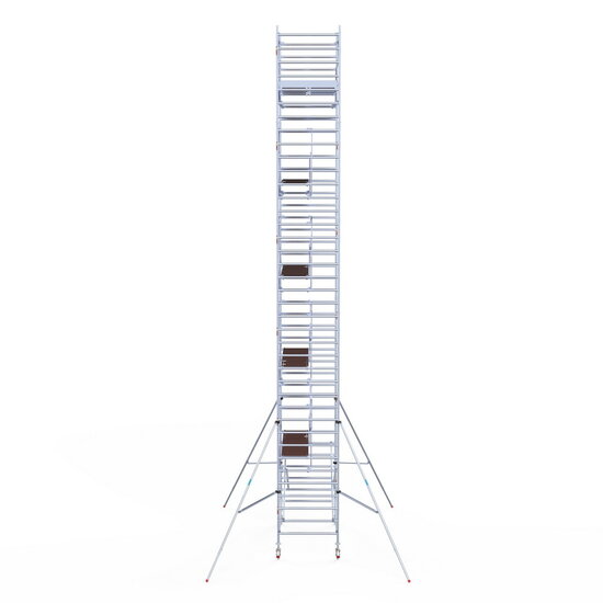 Euroscaffold Rolsteiger Euroscaffold Professional 135x250 12,2m werkhoogte carbon vloer vrijstaand