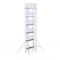 Euroscaffold Rolsteiger Euroscaffold Professional 135x250 13,2m werkhoogte carbon vloer vrijstaand