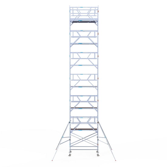 Euroscaffold Rolsteiger Euroscaffold Professional 135x250 14,2m werkhoogte carbon vloer vrijstaand