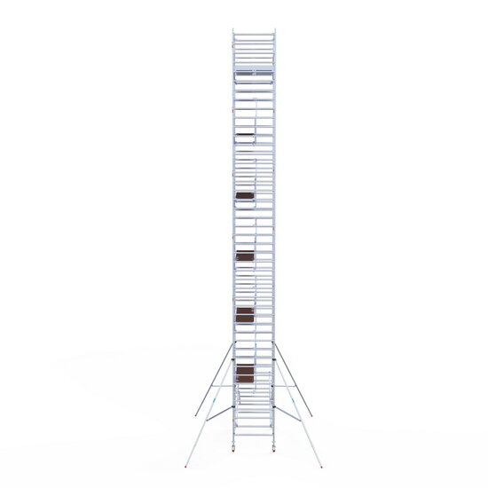 Euroscaffold Rolsteiger Euroscaffold Professional 135x250 14,2m werkhoogte carbon vloer vrijstaand