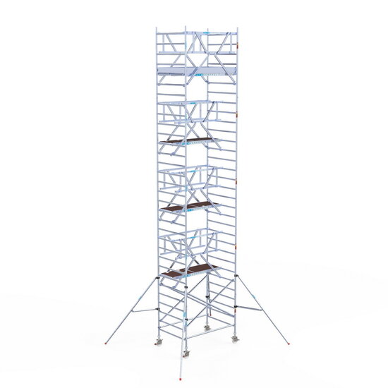 Euroscaffold Rolsteiger Euroscaffold Professional 135x190 10,2m werkhoogte carbon vloer vrijstaand