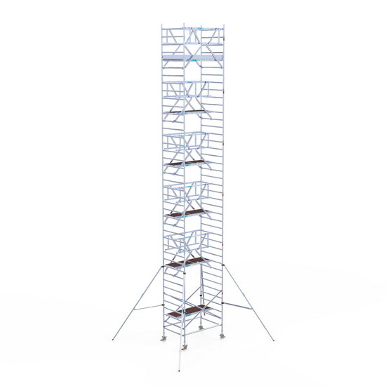 Euroscaffold Rolsteiger Euroscaffold Professional 135x190 13,2m werkhoogte carbon vloer vrijstaand