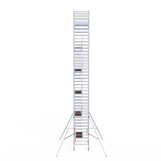 Euroscaffold Rolsteiger Euroscaffold Professional 135x190 13,2m werkhoogte carbon vloer vrijstaand