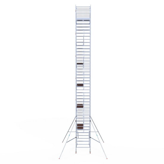 Euroscaffold Rolsteiger Euroscaffold Professional 135x190 14,2m werkhoogte carbon vloer vrijstaand