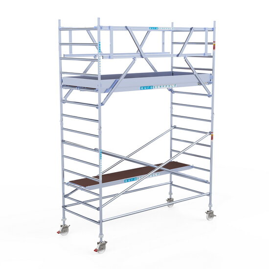 Euroscaffold Rolsteiger Euroscaffold Professional 135x305 5,2m werkhoogte carbon vloer vrijstaand