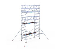 Rolsteiger Euroscaffold Professional 135x305 7,2m werkhoogte carbon vloer vrijstaand
