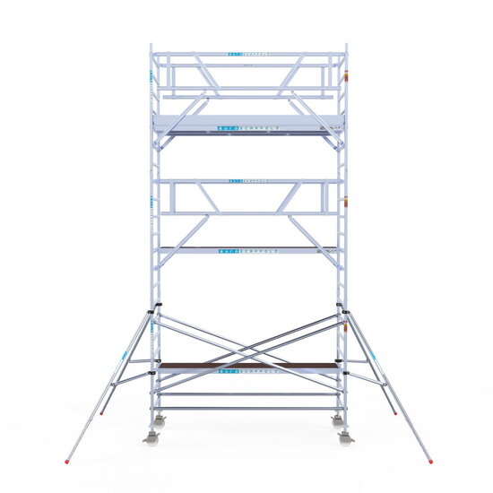 Euroscaffold Rolsteiger Euroscaffold Professional 135x305 7,2m werkhoogte carbon vloer vrijstaand
