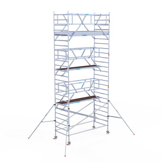 Euroscaffold Rolsteiger Euroscaffold Professional 135x305 8,2m werkhoogte carbon vloer vrijstaand
