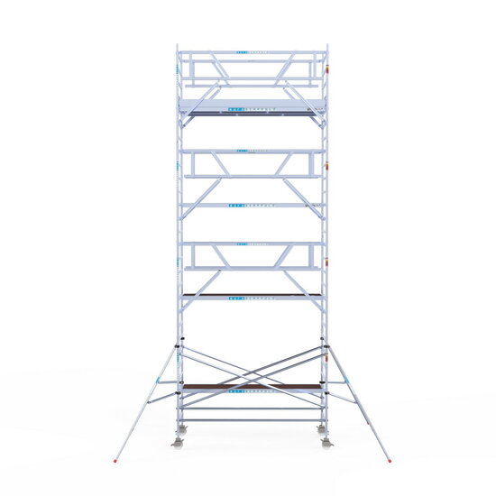 Euroscaffold Rolsteiger Euroscaffold Professional 135x305 9,2m werkhoogte carbon vloer vrijstaand
