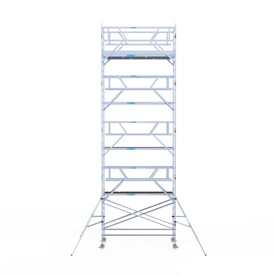 Euroscaffold Rolsteiger Euroscaffold Professional 135x305 10,2m werkhoogte carbon vloer vrijstaand