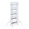 Euroscaffold Rolsteiger Euroscaffold Professional 135x305 11,2m werkhoogte carbon vloer vrijstaand