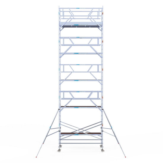 Euroscaffold Rolsteiger Euroscaffold Professional 135x305 11,2m werkhoogte carbon vloer vrijstaand