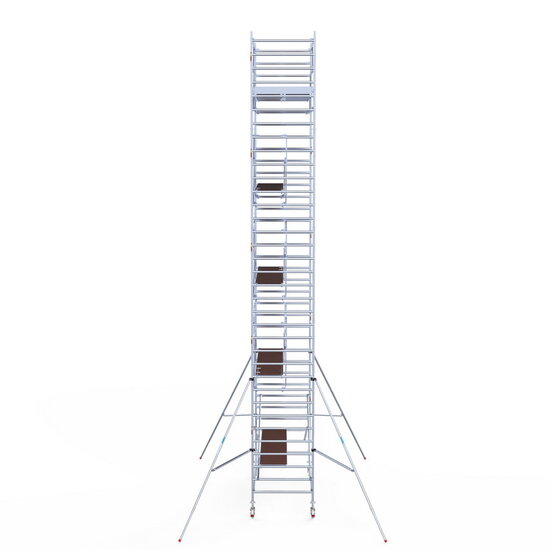 Euroscaffold Rolsteiger Euroscaffold Professional 135x305 11,2m werkhoogte carbon vloer vrijstaand