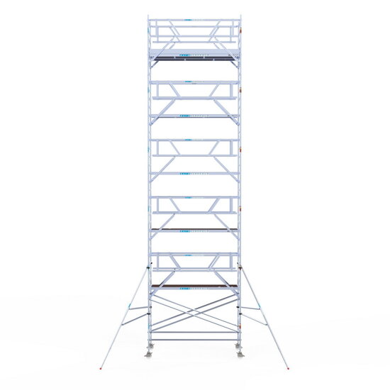Euroscaffold Rolsteiger Euroscaffold Professional 135x305 12,2m werkhoogte carbon vloer vrijstaand