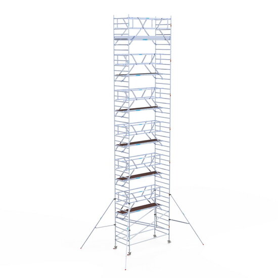 Euroscaffold Rolsteiger Euroscaffold Professional 135x305 14,2m werkhoogte carbon vloer vrijstaand