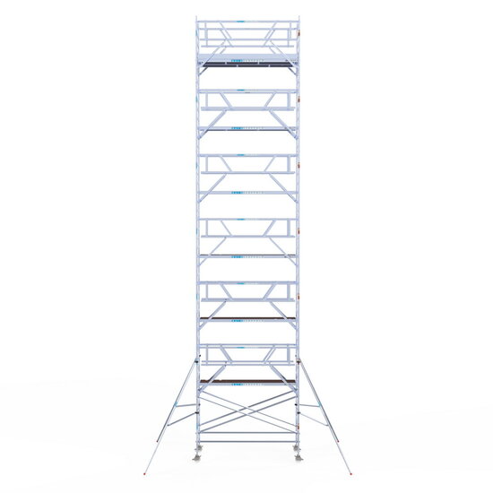 Euroscaffold Rolsteiger Euroscaffold Professional 135x305 14,2m werkhoogte carbon vloer vrijstaand
