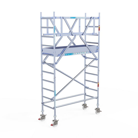 Euroscaffold Rolsteiger Euroscaffold Professional 75x190 4,2m werkhoogte carbon vloer vrijstaand